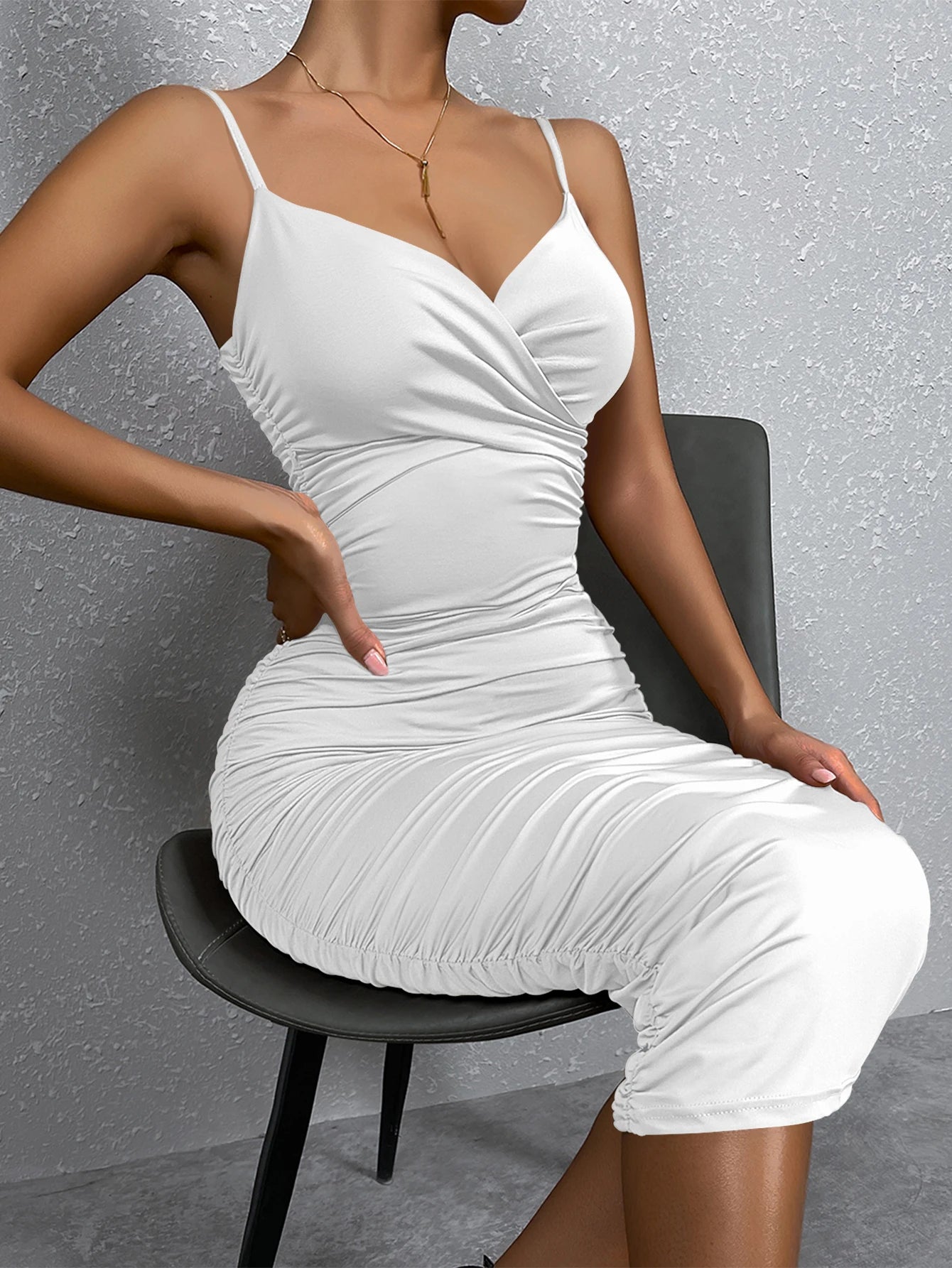 Abito Lungo Arricciato da donna sexy con spalline fini - Sogni di moda - Sogni di moda - 14:10#1527 - Red;5:100014066 - Sexy Women Maxi Dress Spaghetti Strap Ruched Sleeveless Backless Long Dress Party NightClub Evening Outfit - Sogni di moda - Sogni di moda - 14:10#1527 - Red;5:100014066 - Sexy Women Maxi Dress Spaghetti Strap Ruched Sleeveless Backless Long Dress Party NightClub Evening Outfit - Sogni di moda - 1527 - Red - XS - 1527 - Red - XS -