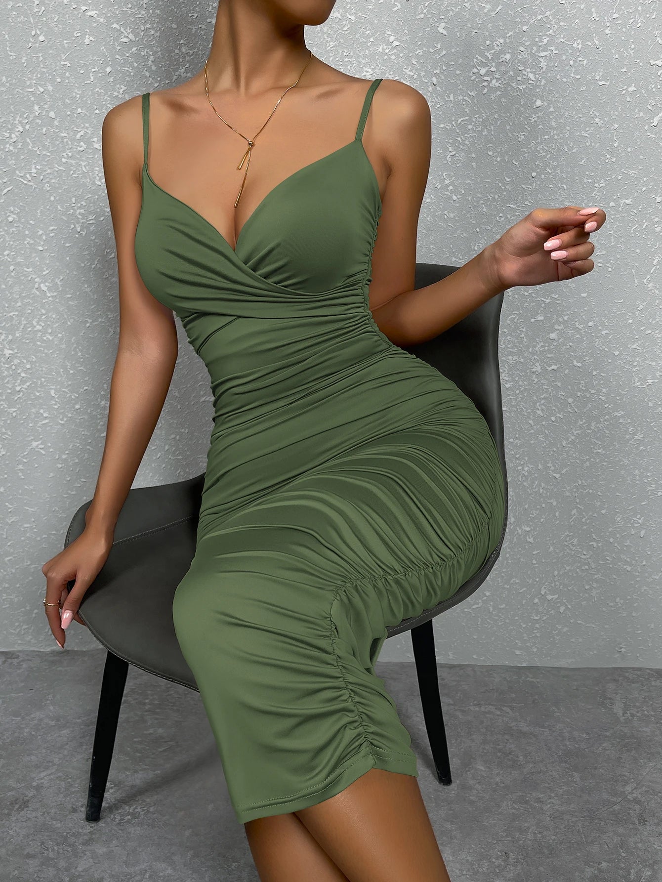 Abito Lungo Arricciato da donna sexy con spalline fini - Sogni di moda - Sogni di moda - 14:10#1527 - Red;5:100014066 - Sexy Women Maxi Dress Spaghetti Strap Ruched Sleeveless Backless Long Dress Party NightClub Evening Outfit - Sogni di moda - Sogni di moda - 14:10#1527 - Red;5:100014066 - Sexy Women Maxi Dress Spaghetti Strap Ruched Sleeveless Backless Long Dress Party NightClub Evening Outfit - Sogni di moda - 1527 - Red - XS - 1527 - Red - XS -