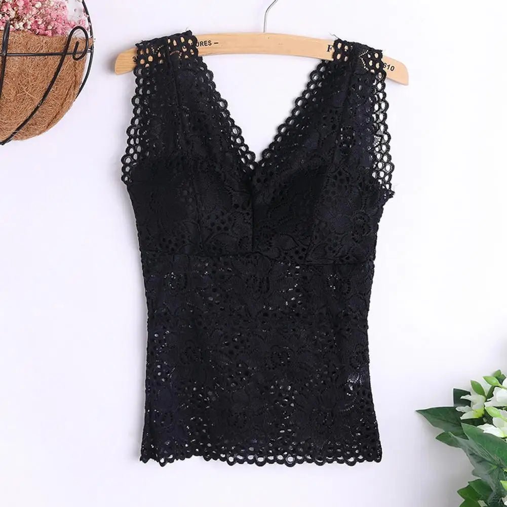 Canotta da donna con scollo a V, con imbottiture, spalline sottili, reggiseno lungo in pizzo sexy, gilet all'uncinetto, interno indossato - Sogni di moda - Sogni di moda - 14:29;5:438#3XL - Womens Tank Top V - neck Skeleton with Pads Spaghetti Straps Sexy Lace Long Bra Crochet Vest Inside Wear - Sogni di moda - Sogni di moda - 14:29;5:438#3XL - Womens Tank Top V - neck Skeleton with Pads Spaghetti Straps Sexy Lace Long Bra Crochet Vest Inside Wear - Sogni di moda - WHITE - 3XL - WHITE - 3XL -