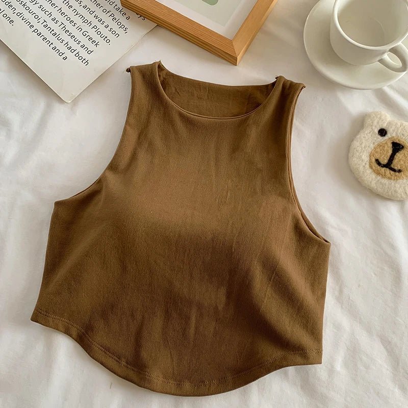Estate Tinta Unita Irregolare Canotta Delle Donne Moda Girocollo Senza Maniche Slim Canotta - Sogni di moda - Sogni di moda - 14:173#Coffee;5:200000989#One size - Estate Tinta Unita Irregolare Canotta Delle Donne Moda Girocollo Senza Maniche Slim Canotta - Sogni di moda - Sogni di moda - 14:173#Coffee;5:200000989#One size - 48216331845979 - Coffee - One size - Coffee - One size -