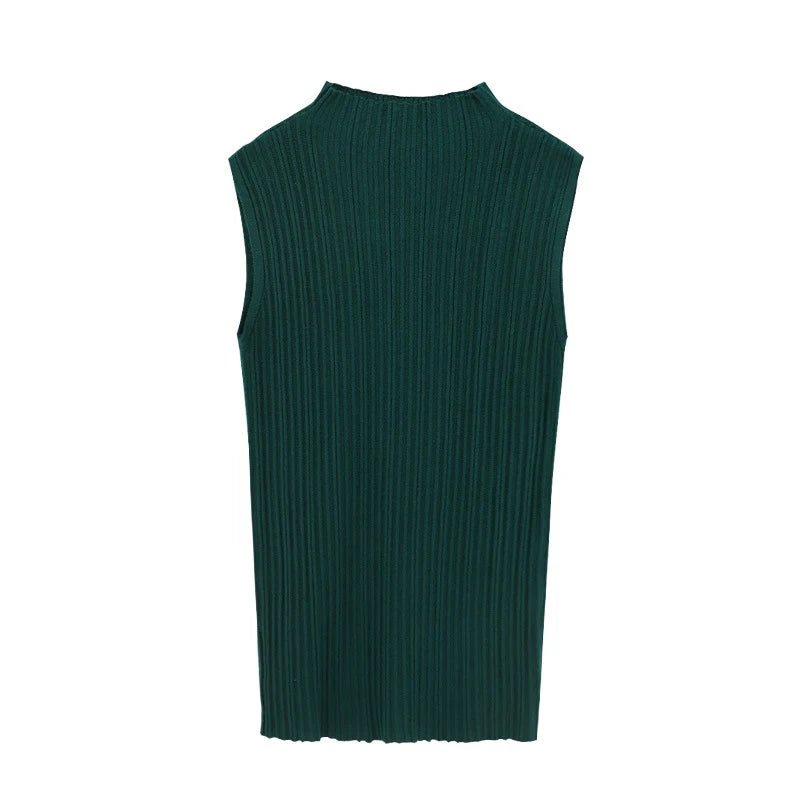 Gilet lavorato a maglia da donna 2024 moda tinta unita senza maniche mezza collo alto base sottile canotta casual canotta maglieria streetwear - Sogni di moda - Sogni di moda - 14:203027877;5:200003528 - Women's Knitted Vest 2023 Fashion Solid Color Sleeveless Half High Collar Slim Base Camisole Casual Tank Top Knitwear Streetwear - Sogni di moda - Sogni di moda - 14:203027877;5:200003528 - 48216347967835 - Dark Green - One Size - Dark Green - One Size -