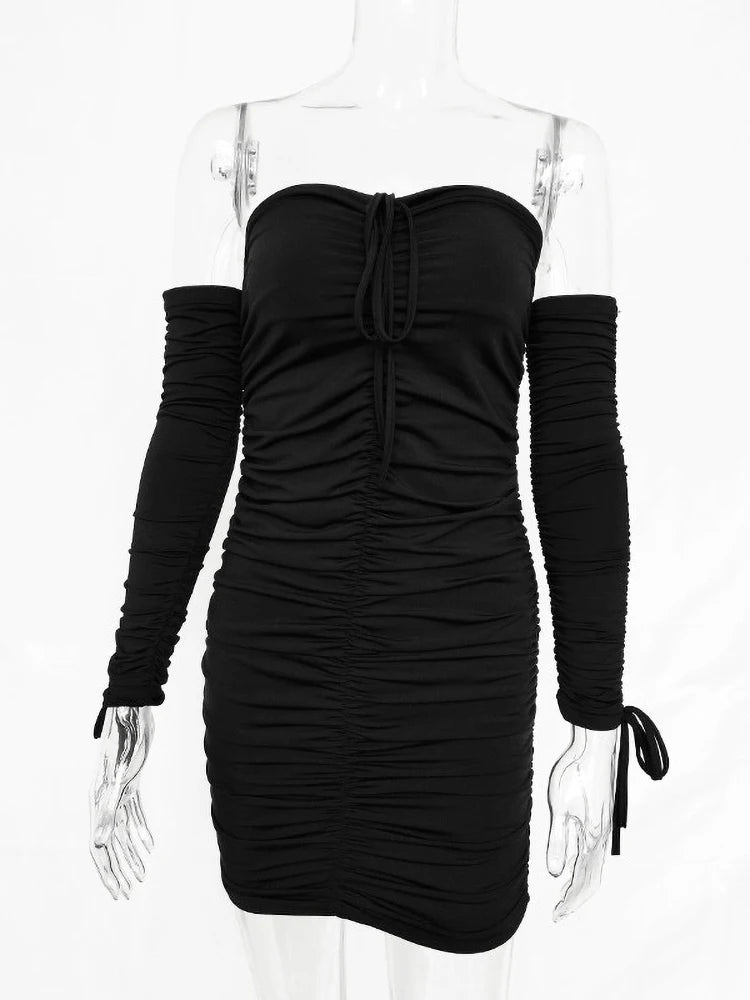 Abito donna mini arricciato Estate 2024 - Sogni di moda - Sogni di moda - 14:366;5:100014064 - Abito donna mini arricciato Estate 2024 - Yellow - S - 