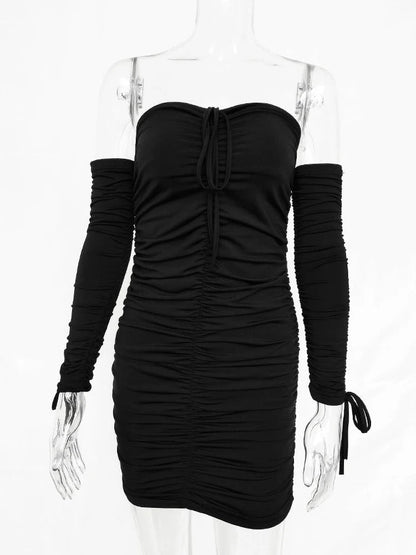 Abito donna mini arricciato Estate 2024 - Sogni di moda - Sogni di moda - 14:366;5:100014064 - Abito donna mini arricciato Estate 2024 - Yellow - S - 