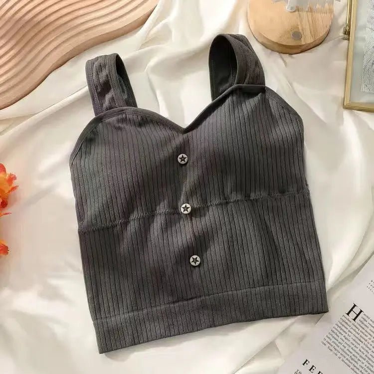 Canotta Crop Top Donna Estate 2024 Corsetto Coreano Y2K - Sogni di moda - Sogni di moda - 14:691;5:361386 - Canotta Crop Top Donna Estate 2024 Corsetto Coreano Y2K - Sogni di moda - Sogni di moda - 14:691;5:361386 - 48216286396763|48216286429531 - GRAY - M - GRAY - M - 