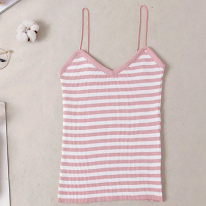 HELIAR Donne Solido Senza Maniche Di Base Crop Top Spaghetti Con Cinturino A O - Collo Canotte Slim Fit Plain Top Per Le Donne 2024 Estate - Sogni di moda - Sogni di moda - 14:200211869#STRIPE PINK;5:200003528 - HELIAR Donne Solido Senza Maniche Di Base Crop Top Spaghetti Con Cinturino A O - Collo Canotte Slim Fit Plain Top Per Le Donne 2024 Estate - Sogni di moda - Sogni di moda - 14:200211869#STRIPE PINK;5:200003528 - 48216290656603 - STRIPE PINK - One Size - STRIPE PINK - One Size - 