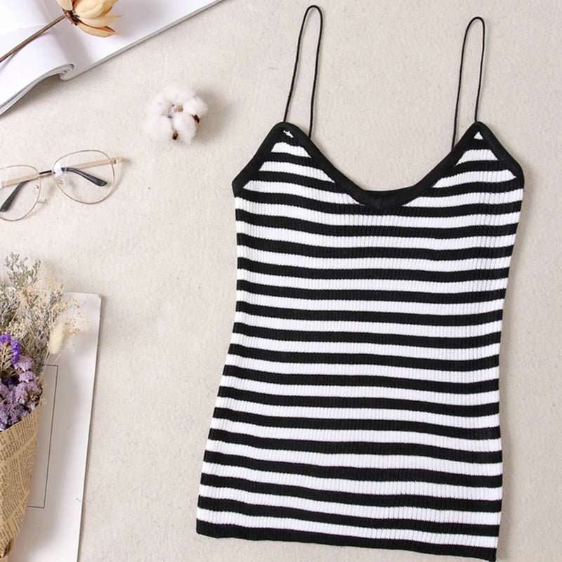 HELIAR Donne Solido Senza Maniche Di Base Crop Top Spaghetti Con Cinturino A O - Collo Canotte Slim Fit Plain Top Per Le Donne 2024 Estate - Sogni di moda - Sogni di moda - 14:201800840#STRIPE BLACK;5:200003528 - HELIAR Donne Solido Senza Maniche Di Base Crop Top Spaghetti Con Cinturino A O - Collo Canotte Slim Fit Plain Top Per Le Donne 2024 Estate - Sogni di moda - Sogni di moda - 14:201800840#STRIPE BLACK;5:200003528 - 48216290591067 - STRIPE BLACK - One Size - STRIPE BLACK - One Size - 