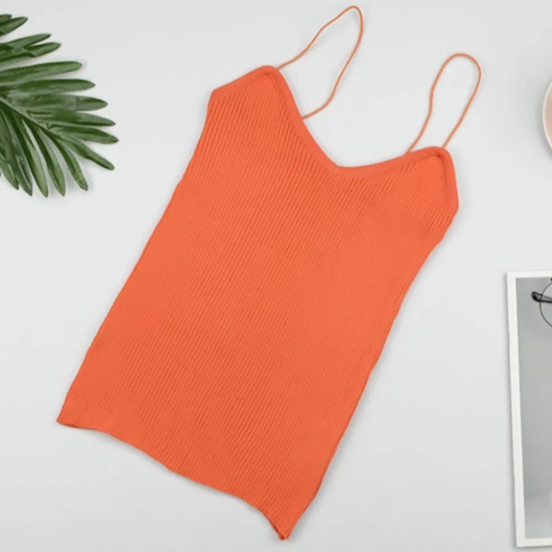 HELIAR Donne Solido Senza Maniche Di Base Crop Top Spaghetti Con Cinturino A O - Collo Canotte Slim Fit Plain Top Per Le Donne 2024 Estate - Sogni di moda - Sogni di moda - 14:350852#ORANGE;5:200003528 - HELIAR Donne Solido Senza Maniche Di Base Crop Top Spaghetti Con Cinturino A O - Collo Canotte Slim Fit Plain Top Per Le Donne 2024 Estate - Sogni di moda - Sogni di moda - 14:350852#ORANGE;5:200003528 - 48216290722139 - ORANGE - One Size - ORANGE - One Size - 