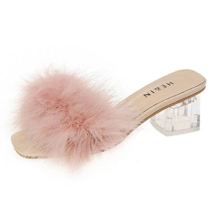 Mules Sandal Women Summer Outdoor Fashion Slippers Square Toe High Heels Office Ladies Feather Slides Chic Classics Furry Shoes - Sogni di moda - Sogni di moda - 14:1052;200000124:200000338 - Mules Sandal Women Summer Outdoor Fashion Slippers Square Toe High Heels Office Ladies Feather Slides Chic Classics Furry Shoes - Sogni di moda - Sogni di moda - 14:1052;200000124:200000338 - 48348980543835|48348980576603|48348980609371|48348980642139|48348980674907|48348980707675|48348980740443|48348980773