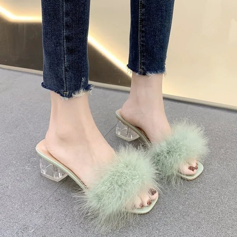 Mules Sandal Women Summer Outdoor Fashion Slippers Square Toe High Heels Office Ladies Feather Slides Chic Classics Furry Shoes - Sogni di moda - Sogni di moda - 14:365615#Creamy - white;200000124:200000898 - Mules Sandal Women Summer Outdoor Fashion Slippers Square Toe High Heels Office Ladies Feather Slides Chic Classics Furry Shoes - Sogni di moda - Sogni di moda - 14:365615#Creamy - white;200000124:200000898 - Mules Sandal Women Summer Outdoor Fashion Slippers Square Toe High Heels Office La