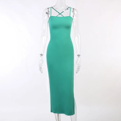 New Women Backless Bandage Bodycon Dress Summer Sexy Halter Neck Split Party Dresses Ladies Casual Solid Long Robe CC22157PF - Sogni di moda - Sogni di moda - 14:175;5:100014064 - New Women Backless Bandage Bodycon Dress Summer Sexy Halter Neck Split Party Dresses Ladies Casual Solid Long Robe CC22157PF - Sogni di moda - Sogni di moda - 14:175;5:100014064 - New Women Backless Bandage Bodycon Dress Summer Sexy Halter Neck Split Party Dresses Ladies Casual Solid Long Robe CC22157PF - Green - S - G