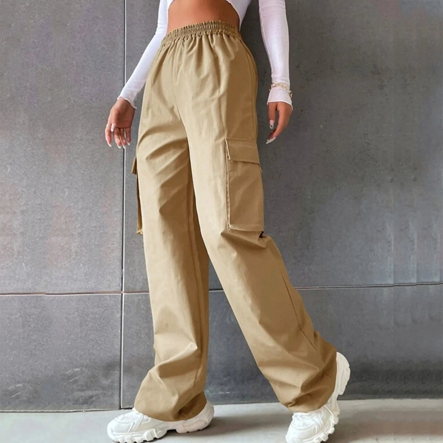 Pantaloni Cargo A Vita Alta - Sogni di moda - Sogni di moda - 14:200844061#Grey;200007763:201336106;5:100014065#XL - Pantaloni Cargo A Vita Alta - Sogni di moda - Sogni di moda - 14:200844061#Grey;200007763:201336106;5:100014065#XL - Pantaloni Cargo A Vita Alta - Sogni di moda - Grey - XL - United States - Grey - XL - United States