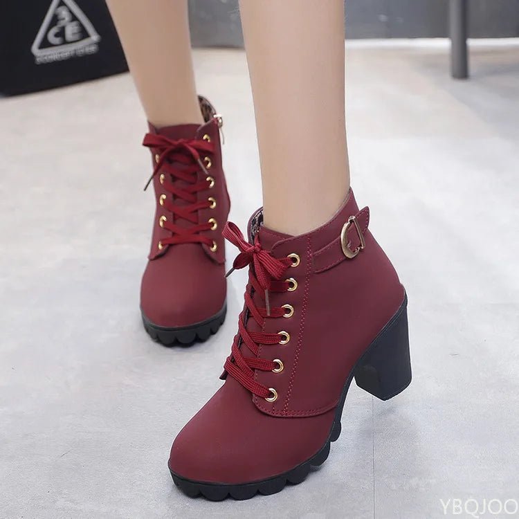 Stivaletti da donna 2024 Autunno Tacco alto Fibbia della cintura Scarpe da donna Lace Up Stivali con plateau Stivali da donna 42 Botas De Mujerv - Sogni di moda - Sogni di moda - 14:193;200000124:100010483 - Women's Ankle Boots 2022 Autumn High Heel Belt Buckle Shoes Women Lace Up Platform Boots Women Boots 42 Botas De Mujerv - Sogni di moda - Sogni di moda - 14:193;200000124:100010483 - Women's Ankle Boots 2022 Autumn High Heel Belt Buckle Shoes Women Lace Up Platform Boots Women Boots 42 Botas