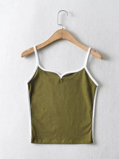 Top corto nero estate sexy top donne 2024 spaghetti strap top casual con scollo a V camis maglia senza maniche cami top verde militare cami grigio - Sogni di moda - Sogni di moda - 14:175;5:100014064 - Top corto nero estate sexy top donne 2024 spaghetti strap top casual con scollo a V camis maglia senza maniche cami top verde militare cami grigio - Sogni di moda - Sogni di moda - 14:175;5:100014064 - 48216289050971|48216289182043|48216289247579 - Green - S - Green - S - 